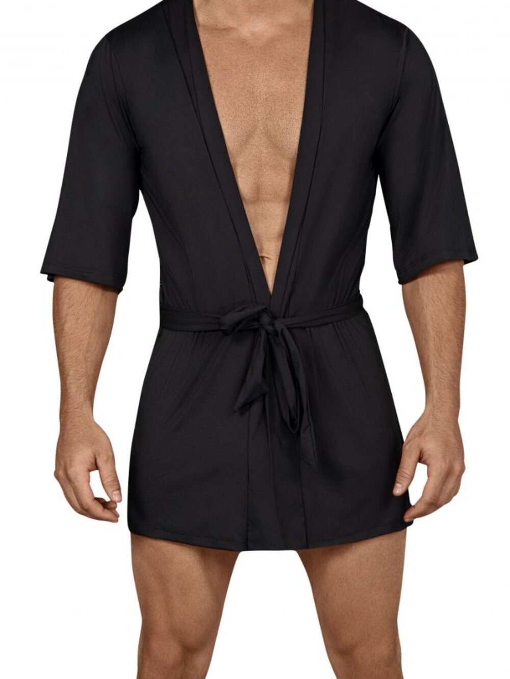 "Best Man"   Black Kimono Night Robe by CandyMan  99433